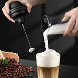 Electric Milk Frother Mixing Frother Maker For Home Foam Making Tool With Three-Layer Stirring Head For Cappuccino Milkshake