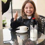 Electric Milk Frother Mixing Frother Maker For Home Foam Making Tool With Three-Layer Stirring Head For Cappuccino Milkshake