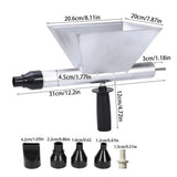 Electric Mortar Grout Machine Caulking Tool Cement Grout Mortar Applicator Cement Grout Alloy With 4 Nozzles Portable For Bricks