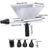 Electric Mortar Grout Machine Caulking Tool Cement Grout Mortar Applicator Cement Grout Alloy With 4 Nozzles Portable For Bricks