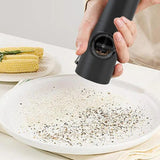 Electric Salt And Pepper Grinder Battery Operated Adjustable Coarseness Clear Canister Kitchen Gadgets