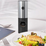 Electric Salt And Pepper Grinder Battery Operated Adjustable Coarseness Clear Canister Kitchen Gadgets