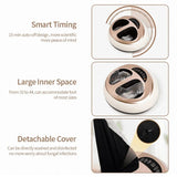 Electric Shiatsu Foot Massager Health Care Heating deep Kneading Scraping Vibration Air Compression Massage Therapy Anti-stress