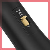 Elegant Black Gold Hair Blow Dryer Brush and Volumizer& One-Step Hot Air Brush 2.0 for Drying&Straightening,&Volumizing