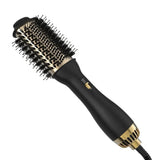 Elegant Black Gold Hair Blow Dryer Brush and Volumizer& One-Step Hot Air Brush 2.0 for Drying&Straightening,&Volumizing