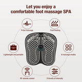 Eletric Heated EMS Foot Massage Machine Tens Fisioterapia Feet Blood Circulation 8 Modes 9-level Microcurrent Muscle Stimulation