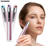 Eye Massager Beauty Health Pen EMS Microcurrent Face Lifting Wrinkle Remover Heating Eyes Massage Apparatus Skin Care Machine