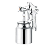 F-75 Spray Gun 1.5mm Nozzle with Cup Silver Handle Adjustable Color Spray Gun for Automotive Furniture Parts Painting