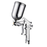F-75 Spray Gun 1.5mm Nozzle with Cup Silver Handle Adjustable Color Spray Gun for Automotive Furniture Parts Painting