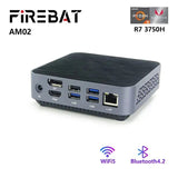 FIREBAT AM02 MINIPC AMD Ryzen7 R7 3750H MINI PC 16GB 512GB for Gaming for Desktop Computer DDR4 BT4.2 WiFi5 Gamer