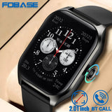 FOBASE LX306 New 2.02 Inch Men's Bluetooth Call Smart Watch Sports Fitness Tracker Heart Monitor For Android IOS