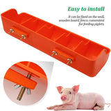Farm Piglet Feeder Trough Thicken  Plastic Automatic Feeding Pig Sow Feeder Delivery Bed Feeding Trough Farming Equipment