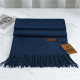 Fashion Solid Winter Cashmere Blanket Scarf Thick Warm Simple Pashmina Shawl Wraps Bufanda With Tassel Travel Poncho Echarpe