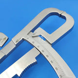 Fat caliper skin fold thickness meter body fat measuring instrument sebum clamp stainless steel measuring clip