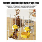 Ferret Food Bowl For Cage Pets Food Hangings Bowl High Capacity Dogs Cage Feeder Automatic Pets Food Hangings Bowl Candy Colors
