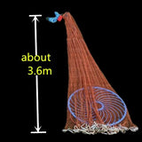 Finefish Strong Fishing Net Outdoor Water Catch Fish Tool USA Sport Hand Cast Net Samll Mesh Easy Throw Network
