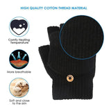 Fingerless USB Heated Gloves Unisex Washable Half Hands Gloves USB Heated Women's Cold Weather Gloves For Outdoor Exploration