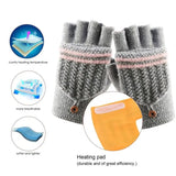 Fingerless USB Heated Gloves Unisex Washable Half Hands Gloves USB Heated Women's Cold Weather Gloves For Outdoor Exploration