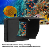 Fishing Camera Screen Set Underwater Fishing Camera 5.0in IPS Monitor 20m Cable 1000TVL IP67 Waterproof Fixed On for Ice Lake