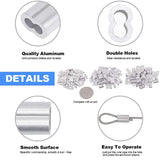 Fishing Crimping Tool Maximum 2.2 MM Cable Crimping Aluminum Tube Double Barrel Ferrule Ring Sleeve