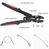 Fishing Crimping Tool Maximum 2.2 MM Cable Crimping Aluminum Tube Double Barrel Ferrule Ring Sleeve