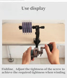 Fishing Line Winder Fishing Line Spooler Adjustable Portable Table Clamp Fishing Reel Machine Wire Winding Reclaimer Equipment
