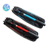 Fishing Net Folding Fishing Brail Blue Soft Rubber Landing Net Eva Handle Fishing Nets Tools Fish Nets Accessories