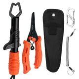 Fishing Pliers, Fish Lip Gripper Upgraded Muti-Function Fishing Pliers Hook Remover Split Ring,Fly Fishing Tools Set,Ice Fishing