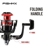 Fishmx Fishing Spinning Reel Metal Spool 12BB Ball Bearings Carp Fishing Reel MQ2000-7000 Metal Line Cup Sea Tackle