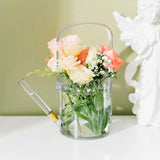 Flower Watering Can 1000ML Transparent Flower Can For Watering Portable Lawn Accessories For Living Room Garden Park Balcony