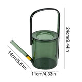 Flower Watering Can 1000ML Transparent Flower Can For Watering Portable Lawn Accessories For Living Room Garden Park Balcony