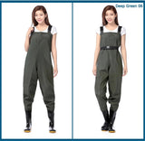 Fly Fishing Waders Waterproof Hunting Fishing Wading Clothes Chest Clothes Coverall Pants Men Women PVC Plastic Fiber Waders