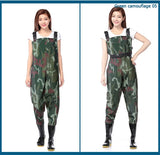 Fly Fishing Waders Waterproof Hunting Fishing Wading Clothes Chest Clothes Coverall Pants Men Women PVC Plastic Fiber Waders