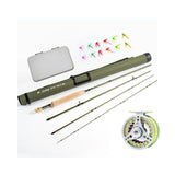 Fly fishing Rod 9FT Combo and Fly Fishing Reel Set 3/4 5/6 7/8WT Larger Arbor with Fly Fishing Flies