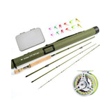 Fly fishing Rod 9FT Combo and Fly Fishing Reel Set 3/4 5/6 7/8WT Larger Arbor with Fly Fishing Flies