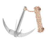 Foldable 4 Claw Anchor Sickle Water Grass Plants Cutter Machine Grasses Sharp Knife Garden Tools Fishing Accessories Tackle New
