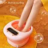 Foldable Foot Bath Bucket Fully Automatic Foot Massager Electric Constant Temperature Heating Household Bubble Foot Spa Massage