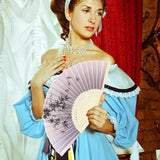 Foldable Hand Fan Japanese Silk Folding Fans Bamboos Chinese Fan Antiquity With Tassels Small Dance Fan For Student Hanfu