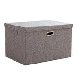 Foldable Wardrobe Storage Box Bras Socks Underwear Organizer Cotton Linen Bedroom Clothes Quilt Sorting Desktop Sundries Storage