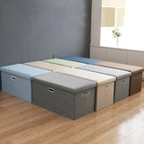 Foldable Wardrobe Storage Box Bras Socks Underwear Organizer Cotton Linen Bedroom Clothes Quilt Sorting Desktop Sundries Storage