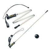 Folding 139cm Wading Staff For Fishing Hiking Stick Collapsible Outdoor Light Weight Fly Fishing Stick Tackle Rods Walking Stick