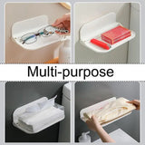 Folding Shelf Punch-Free Rack Bathrooms Shelves Folding Self-Adhesive Space-Saving Storage Shelves For Towels Cameras Tablets