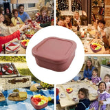Food Grade Silicone Portable Bowl Lunch Box Microwave Bento Box Feeding Fresh Food Container Children's Tableware