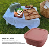 Food Grade Silicone Portable Bowl Lunch Box Microwave Bento Box Feeding Fresh Food Container Children's Tableware