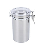 Food Sealed Box 304 Stainless Steel Sealed Storage Jar Multigrain Storage Box Spice Coffee Storage Jar Fresh-Keeping Tank
