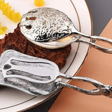 Food Tongs For Serving Salad Tongs Hard Zinc Alloy Serving Clamps Buffet Tongs Retro Style Reusable Party Food Cupcake Clamps
