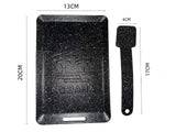 Food for One Rectangular Frying Pan Japanese Style Portable Non-Stick Small Baking Pan(20*13cm)