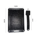 Food for One Rectangular Frying Pan Japanese Style Portable Non-Stick Small Baking Pan(20*13cm)