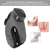 Foot Ankle Massager With Air Pockets Vibration Heating Acupuncture Points Pain Relief Massage Therapy for Heels Toes and Ankles