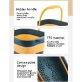 Foot Bath Basin Foldable Massage Tub Washbasin Outdoor Bucket Dark Blue